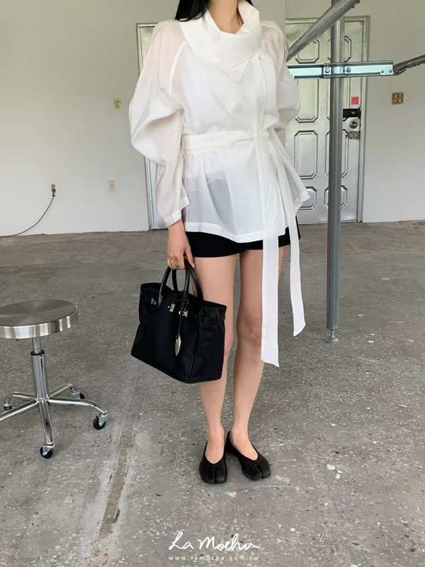 綁腰防曬風衣外套